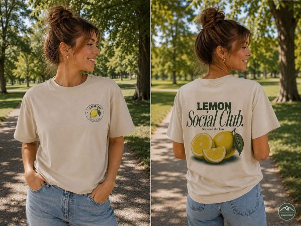 Damen-T-Shirt-Zitrone4 "Lemon Club"