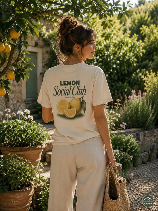 Damen-T-Shirt-Zitrone7 "Lemon Club"