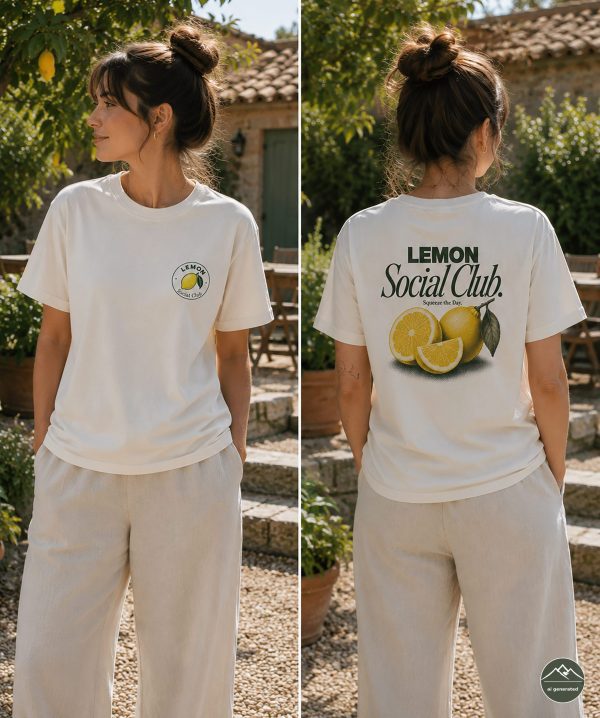Damen-T-Shirt-Zitrone9 "Lemon Club"