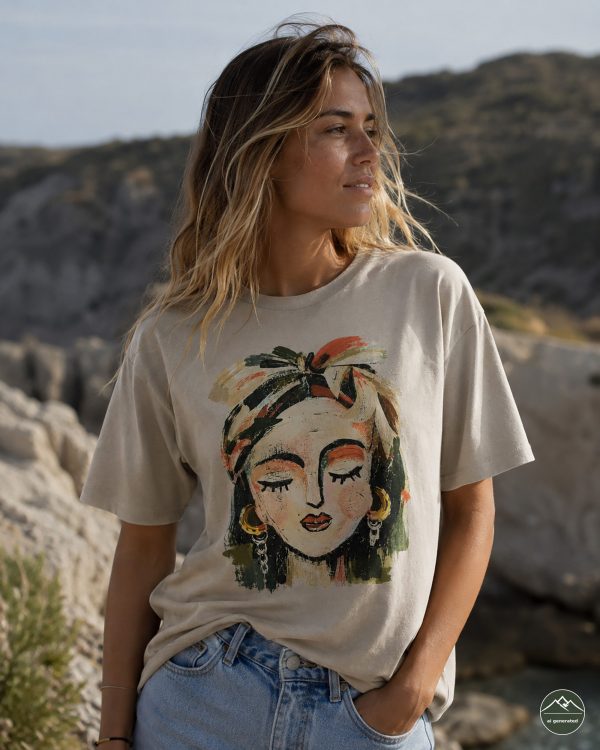 Damen TShirt Boho „Boho Portrait“