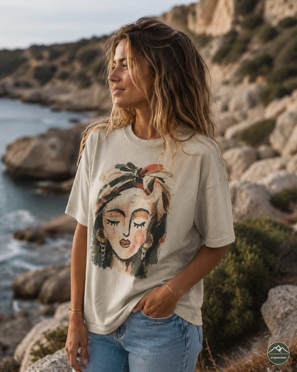 Damen TShirt Boho2 „Boho Portrait“