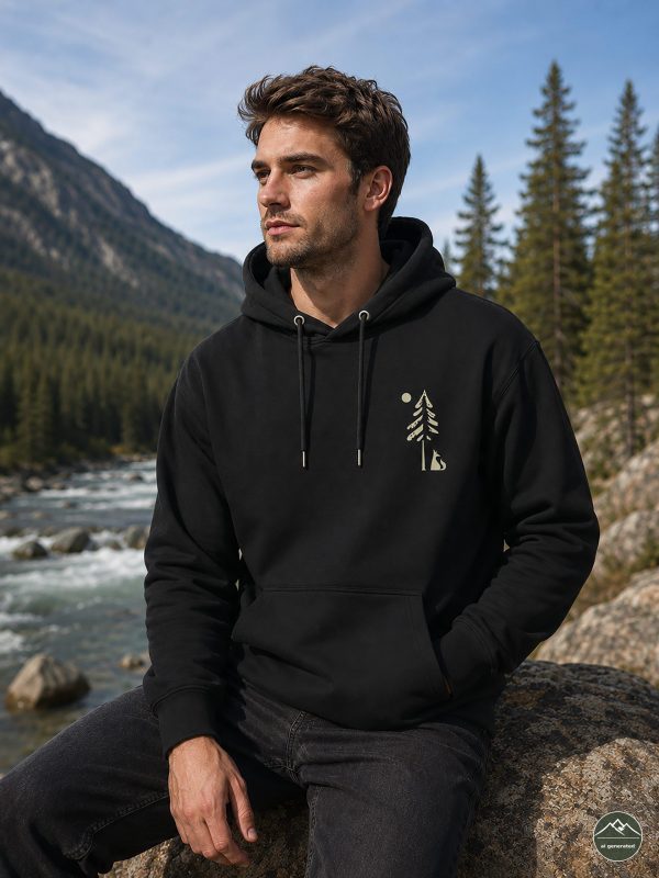 Herren-Hoodie-Fuchs1 "Fuchs im Wald"