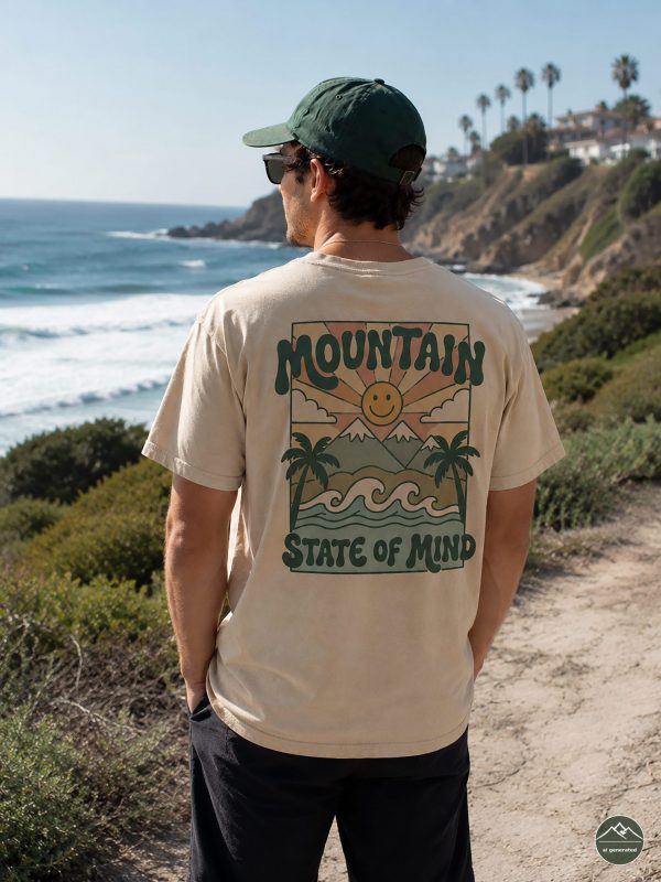 Herren-T-Shirt-Mountain-State2 „Mountain State of Mind“