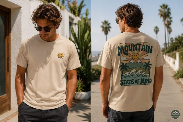 Herren-T-Shirt-Mountain-State4 „Mountain State of Mind“