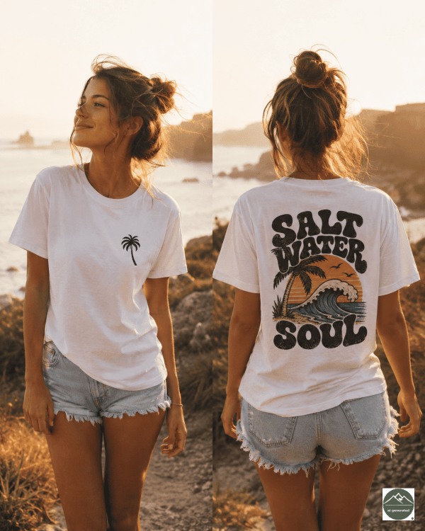T-Shirt Salt Water4 „Salt Water Soul“