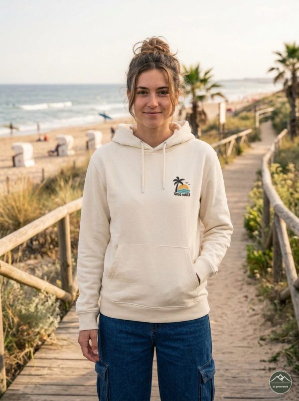 Damen Hoodie Good Waves „Good Waves, Brighter Days“