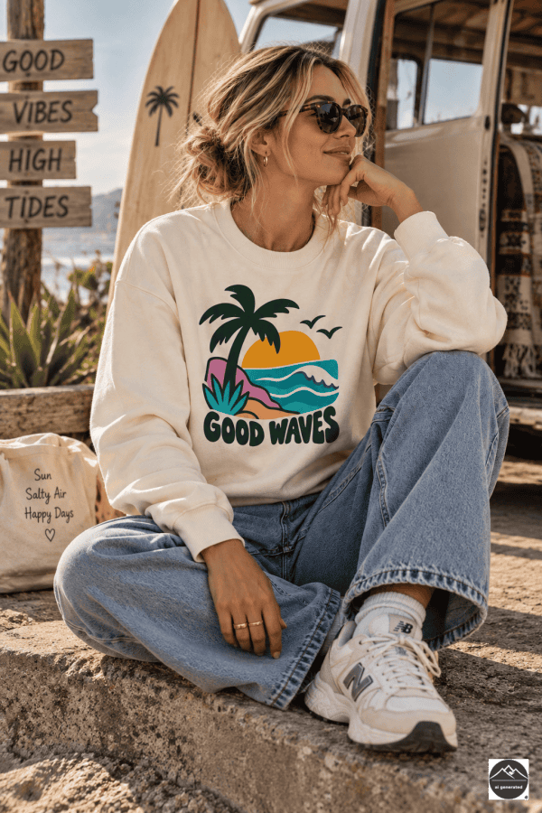 Damen Pullover Good Waves „Good Waves“