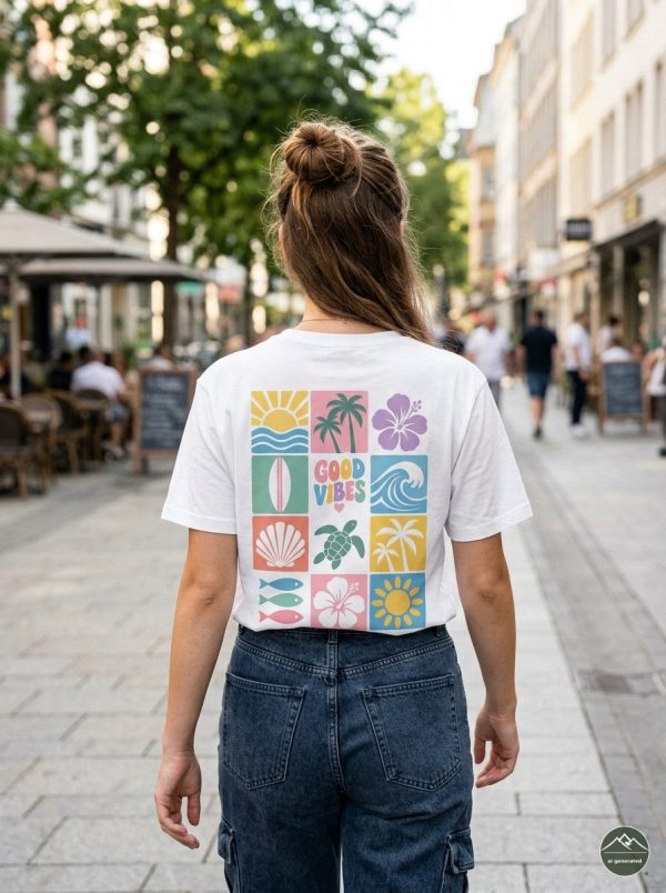 Damen T-Shirt Good Vibes „Good Vibes“
