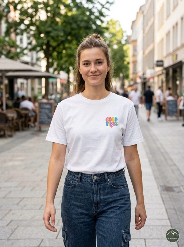Damen T-Shirt Good Vibes2 „Good Vibes“