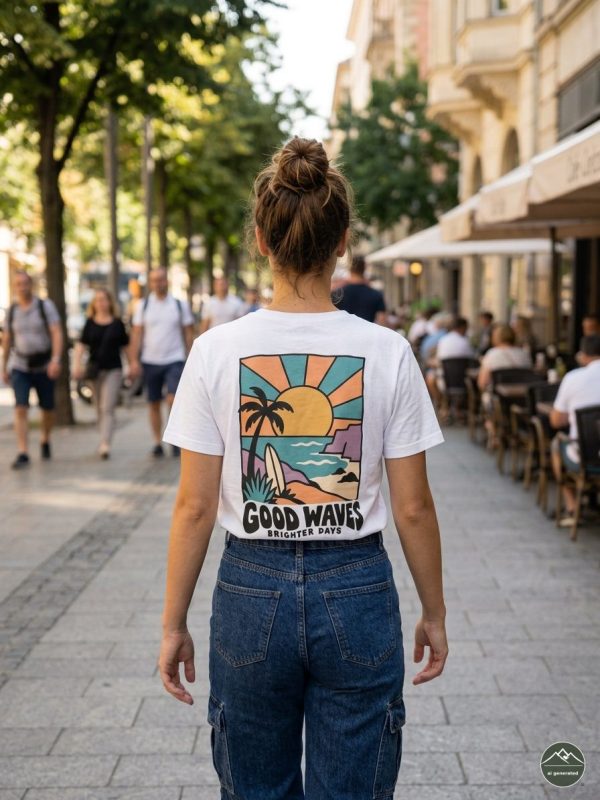 Damen TShirt Good Waves2 „Good Waves, Brighter Days“