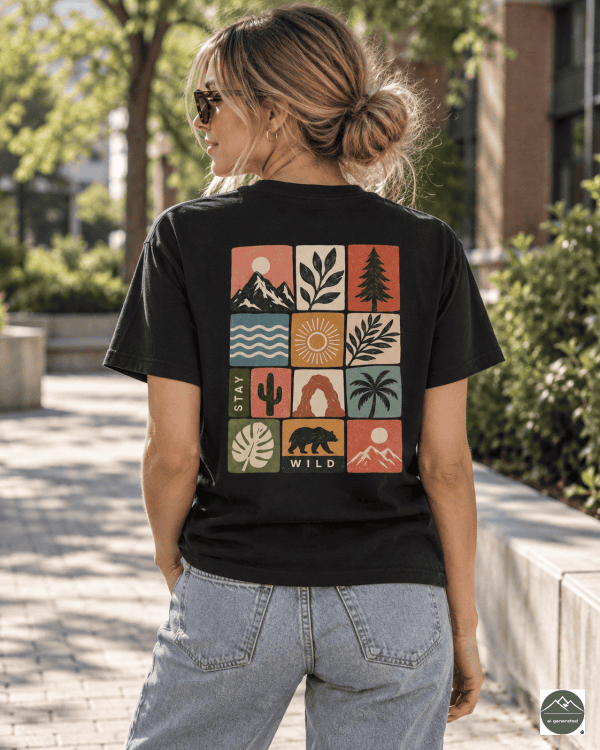 Wild roots Damen - Heavy Cotton T-Shirt