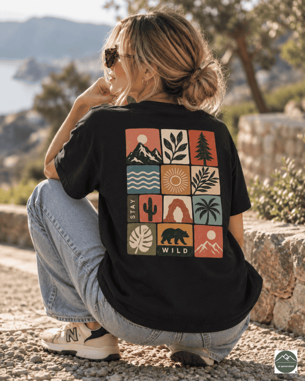 Wild roots Damen - Heavy Cotton T-Shirt