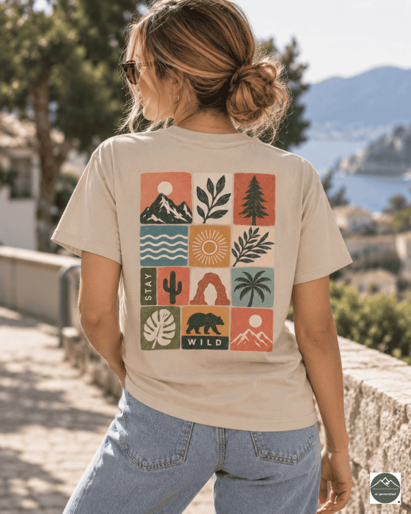 Wild roots Damen - Heavy Cotton T-Shirt